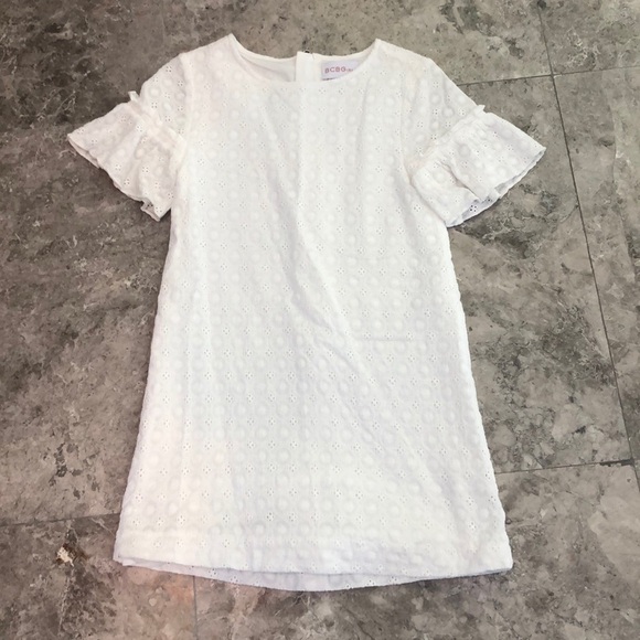 BCBG Girls Size 6x White Eyelet Dress - Picture 1 of 5